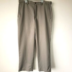 haggar pants classic fit tan brown  sz 36x29